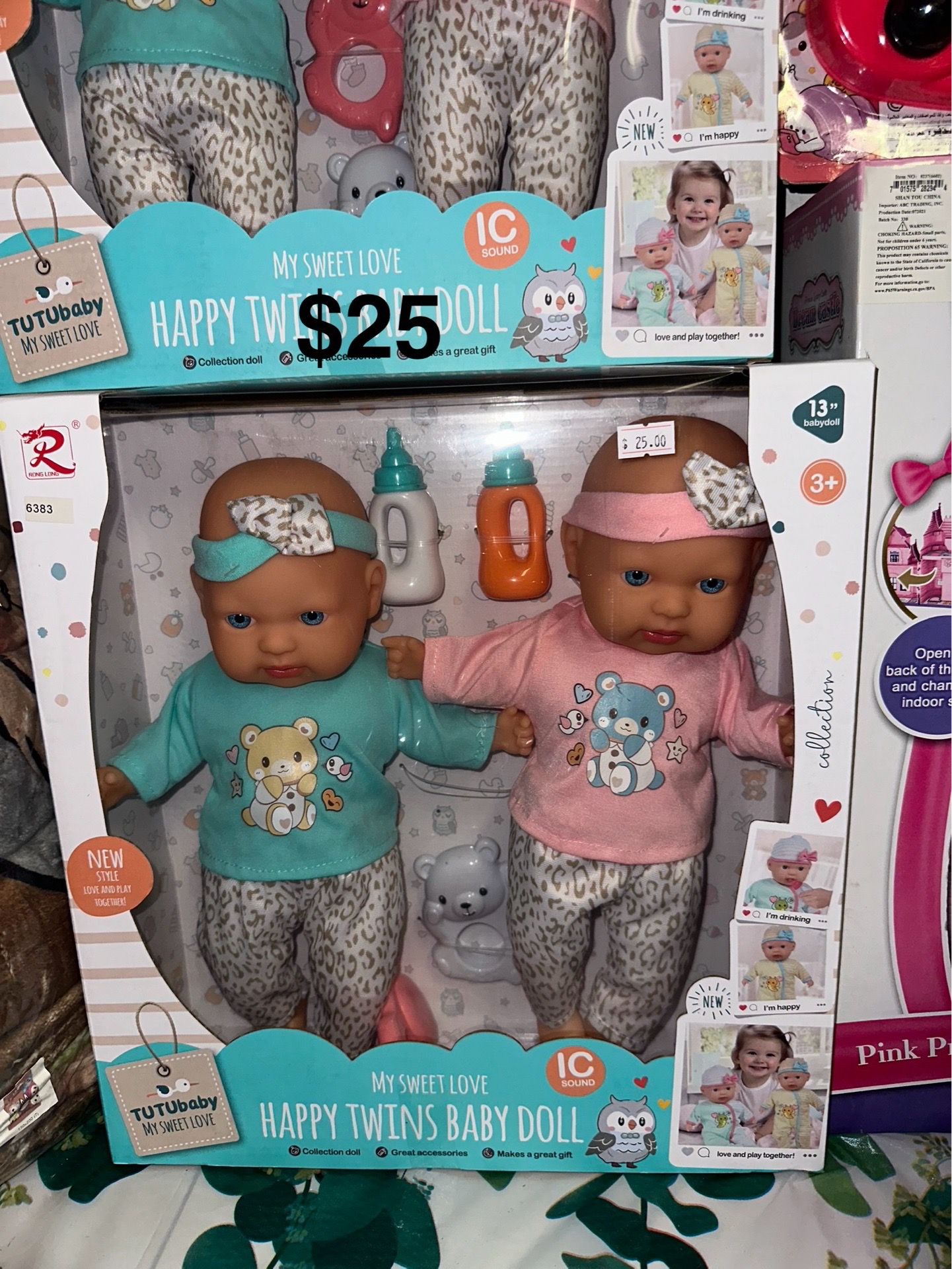 Kids twin baby doll set