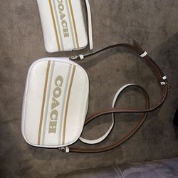 Coach Shoulder Bag & Wristlet