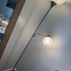 Floor lamp with side reading light