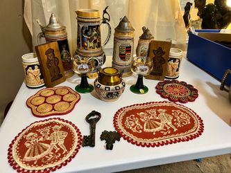 🇩🇪 Huge Vintage German Decor & Beer Stein Collection 🇩🇪