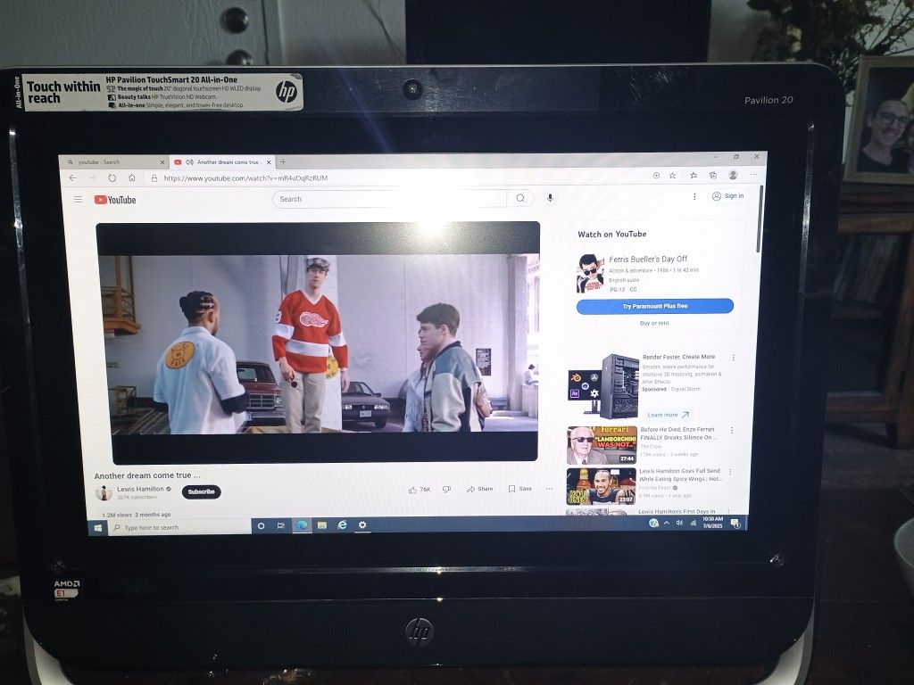 HP All-in-one Computer Windows 10