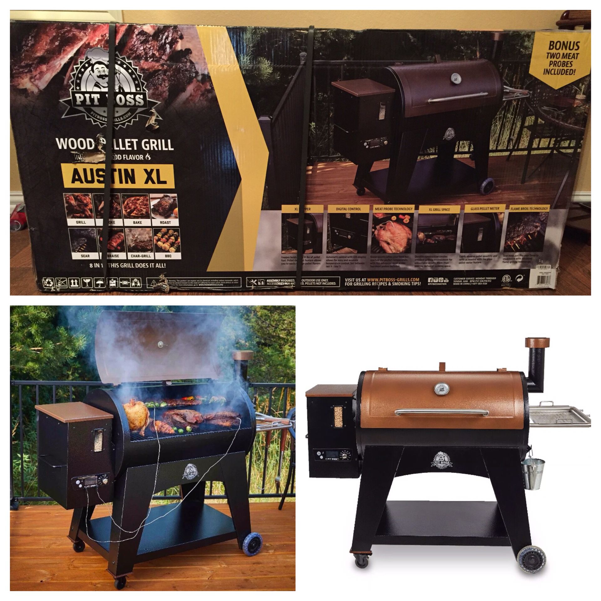 Pit Boss Austin XL Pellet Grill w/ Flame Broiler and Cooking Probe