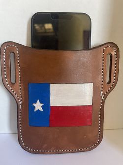 Real Leather belt phone holder / Soporte para teléfono con cinturón de cuero auténtico