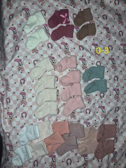 New baby girl socks nb