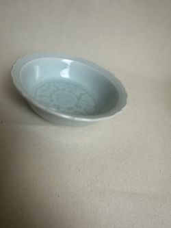 Celadon Floral Scalloped Bowls – Set of 4 – Two Sizes