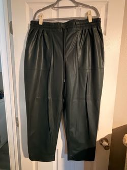 Teal pleather pants size xxl