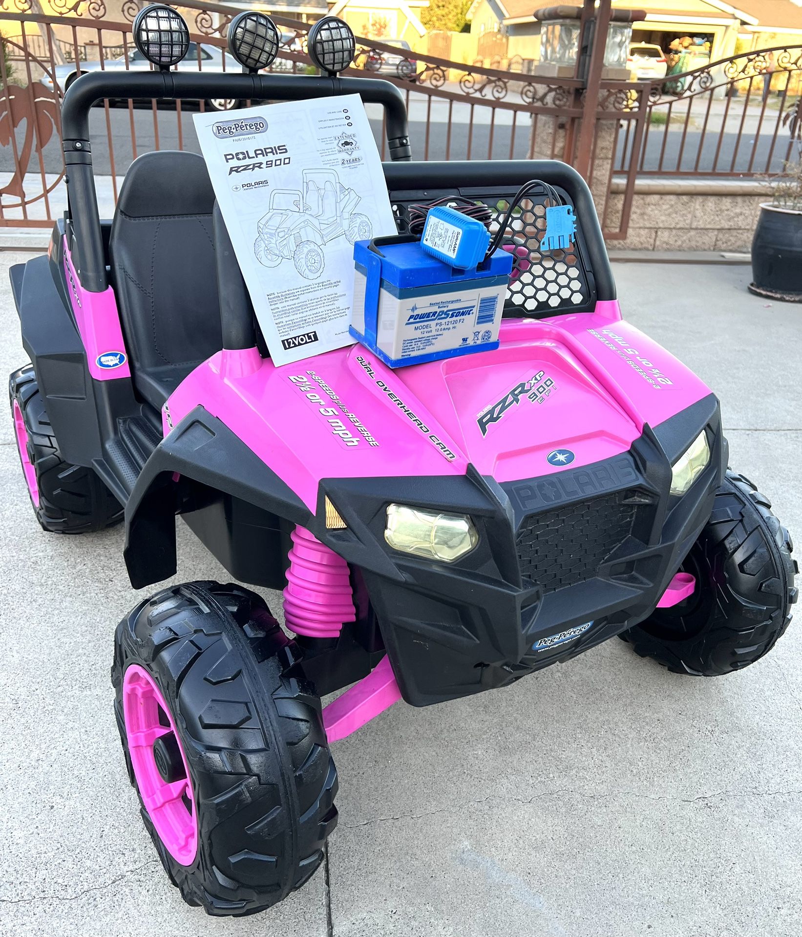 Kid Rzr Racing Polaris Ranger RZR 12volt Electric Kid Ride On Electric Car Power ...