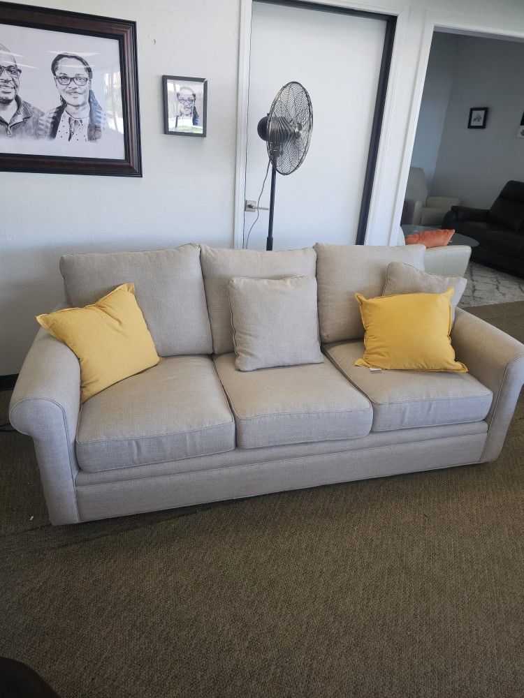 Fabric Sofa With Removable Cushions 