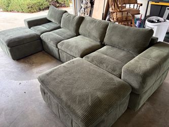 Willa Arlo Tondreau 6-Piece Corduroy Sectional