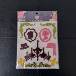 Avalon Felt Icons Stickers 13 Pieces Arts Crafts Scrapbooking Ruby Rock It NEW SEALED