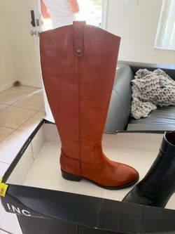 6.5 INC cognac riding boots brand new with box