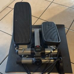 Black Mini Stepper Exercise Machine