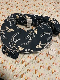 Nursing Pillow Navy Floral Print