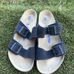Men’s Birkenstock Arizona Suede Sandals Sz 9