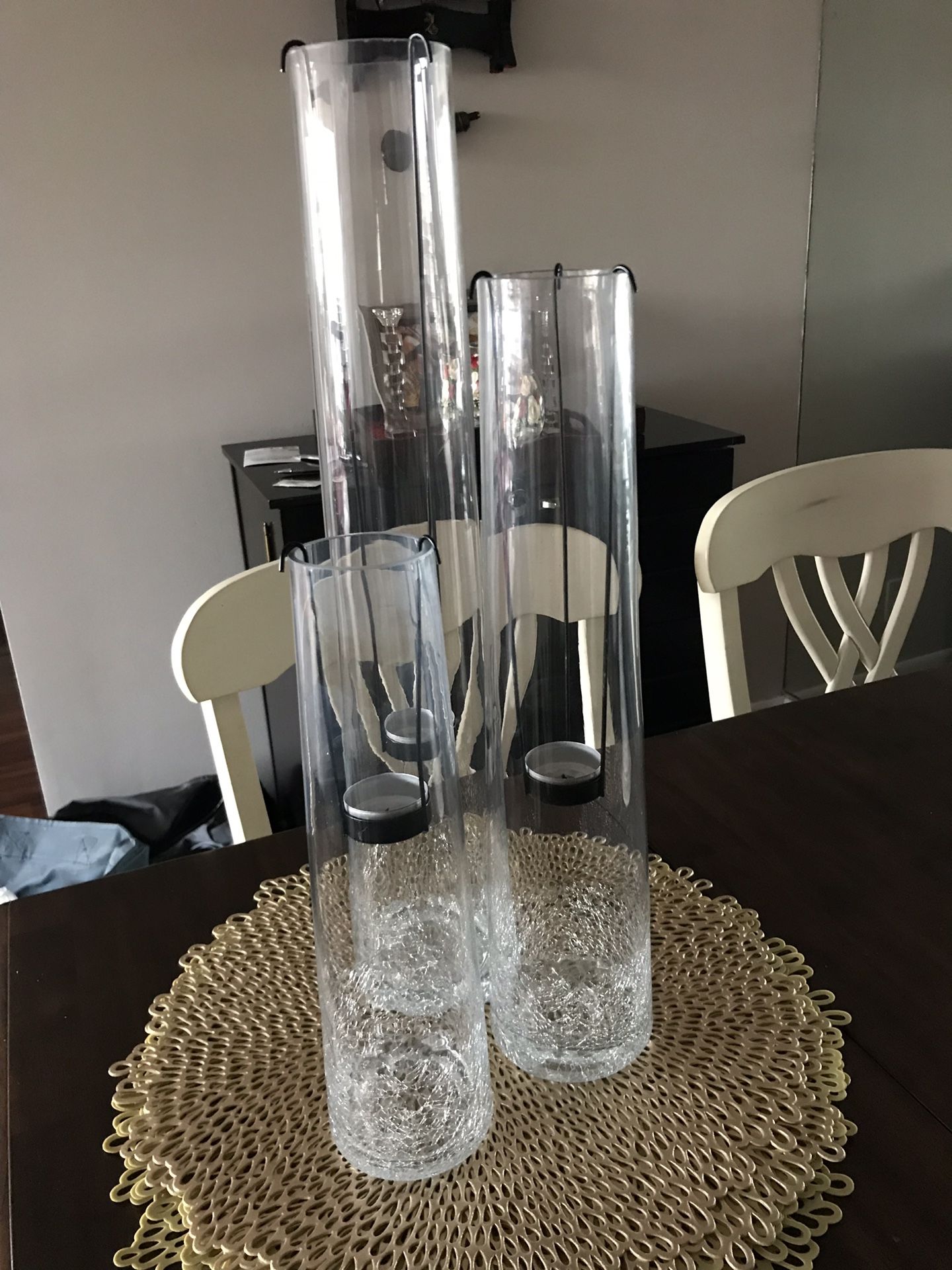 Centerpiece vases - set of 3