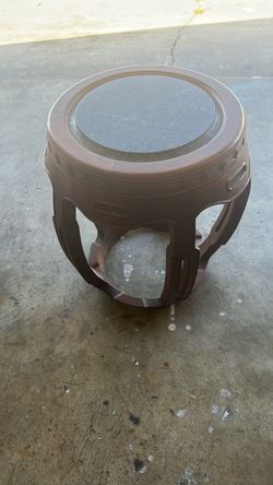 Teak Drum Stool