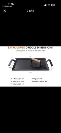 Carbon Steel Griddle & Grill Press