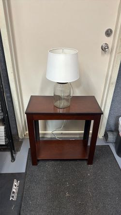 Side table and lamp