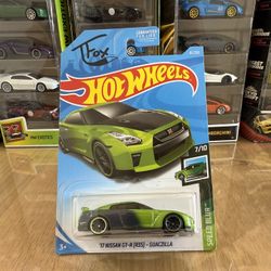 🇯🇵 HOT WHEELS 2017 - Green Tanner Fox - ‘17 Nissan GT-R R35 - Guaczilla - SPEED BLUR 7/10 - 61/250 - Die Cast Toy 🇯🇵