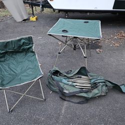 Camp Chairs And Table