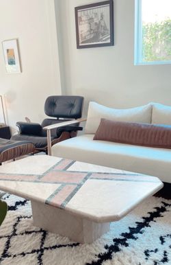 Vintage Marble And Terrazzo Coffee Table