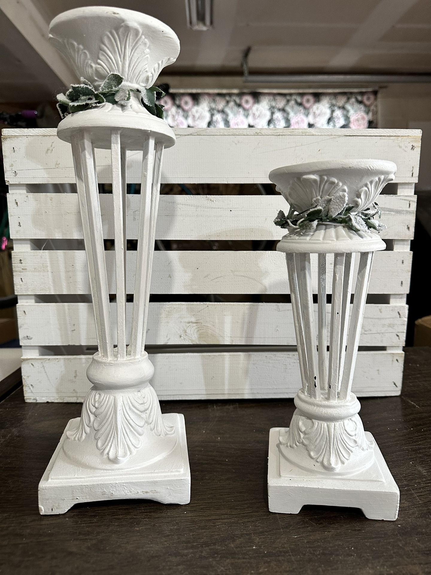 Heavy Resin Candle Sticks 