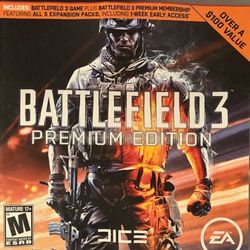 PS3 Battlefield 3 Premium Edtion Video Game