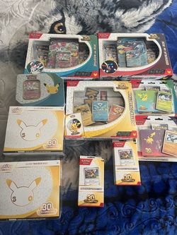 Pokemon card 30th anniversary boxes