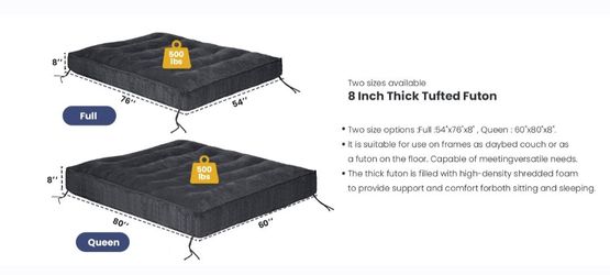 $100 FOR FUTON MATTRESS/ $100 POR EL COLCHON FUTON