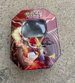 Collectors Pokemon TCG 2014 Delphox-EX Lid Kalos Power Tin EMPTY