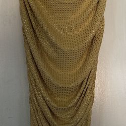 Vintage Gold Studded Céline Skirt