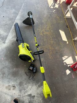 Ryobi blower string trimmer kit