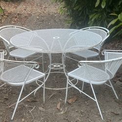 Vintage Wrought Iron Patio Set