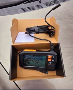 Dual-Lens Borescope with Light,Endoscope Camera with Light with 4.3" IPS Screen,1920P HD