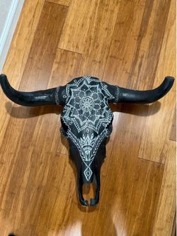 Hand Painted Mandala Skull