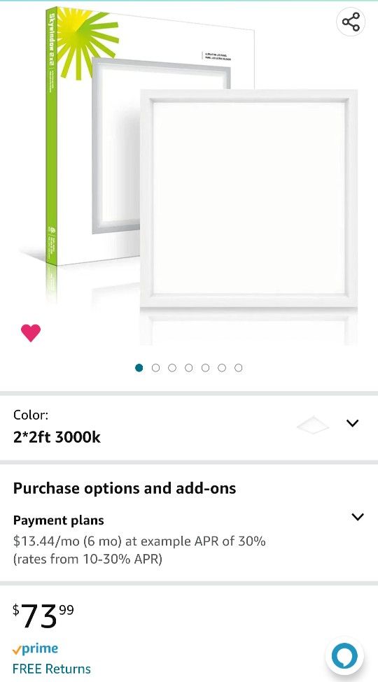 ODEER 2x2FT LED Kitchen Flat Panel Light, Dimmable Drop Ceiling Light, 3000K Neutral White, 45W & 4200lm, Built-in Driver, Super Slim