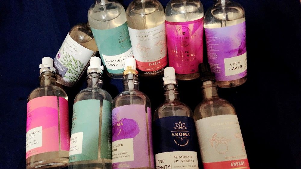 NEW, BBW AROMATHERAPY, MULTIPLE SCENT SPRAYS
