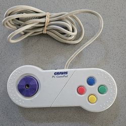 Gravis PC GamePad Controller Retro '90's Joystick 4-Button Serial Port Vintage 