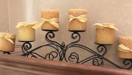Beautiful Deco Candels Centerpiece