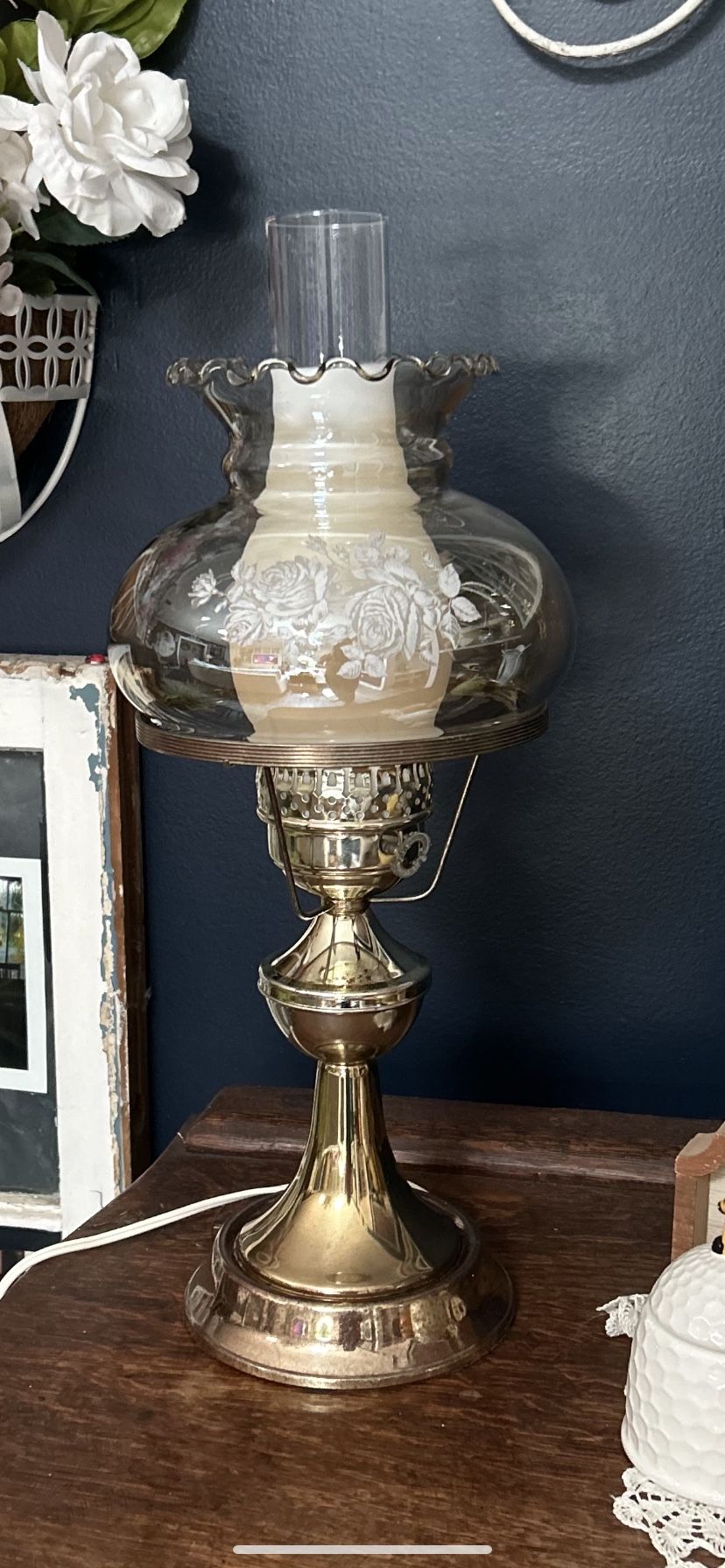 Vintage Hurricane Lamp