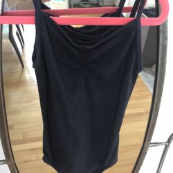 Girls Freestyle Black Leotard Size 7/8 Like New