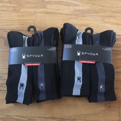 NWT Spyder Men’s Crew Socks 10 Pairs 