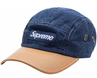 Supreme denim camp hat brand new