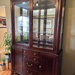 Lighted China Cabinet Hutch