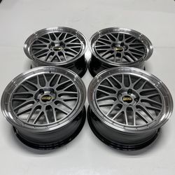 19” NEW BBS LM Forged Replica Wheels Rims Squared Set 19x8.5 +38 (5x114.3)   Fits Most Toyota Lexus Subaru Infiniti Tesla Mustang G35 Q50 Q60 G37 300Z