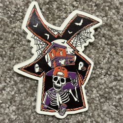 Dutch Bros “Skeleton Windmill” Sticker