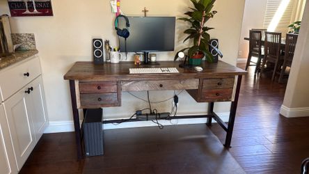 Wood distressed  desk