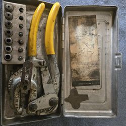 Roper Whitney Jensen  sheet metal hand punch no. 5 jr