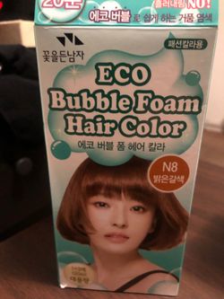 Eco bubble foam hair color