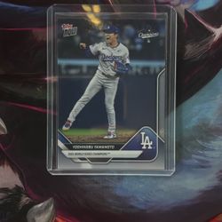 2025 MLB Topps Los Angeles Dodgers World Series Champions Yoshinobu Yamamoto SP